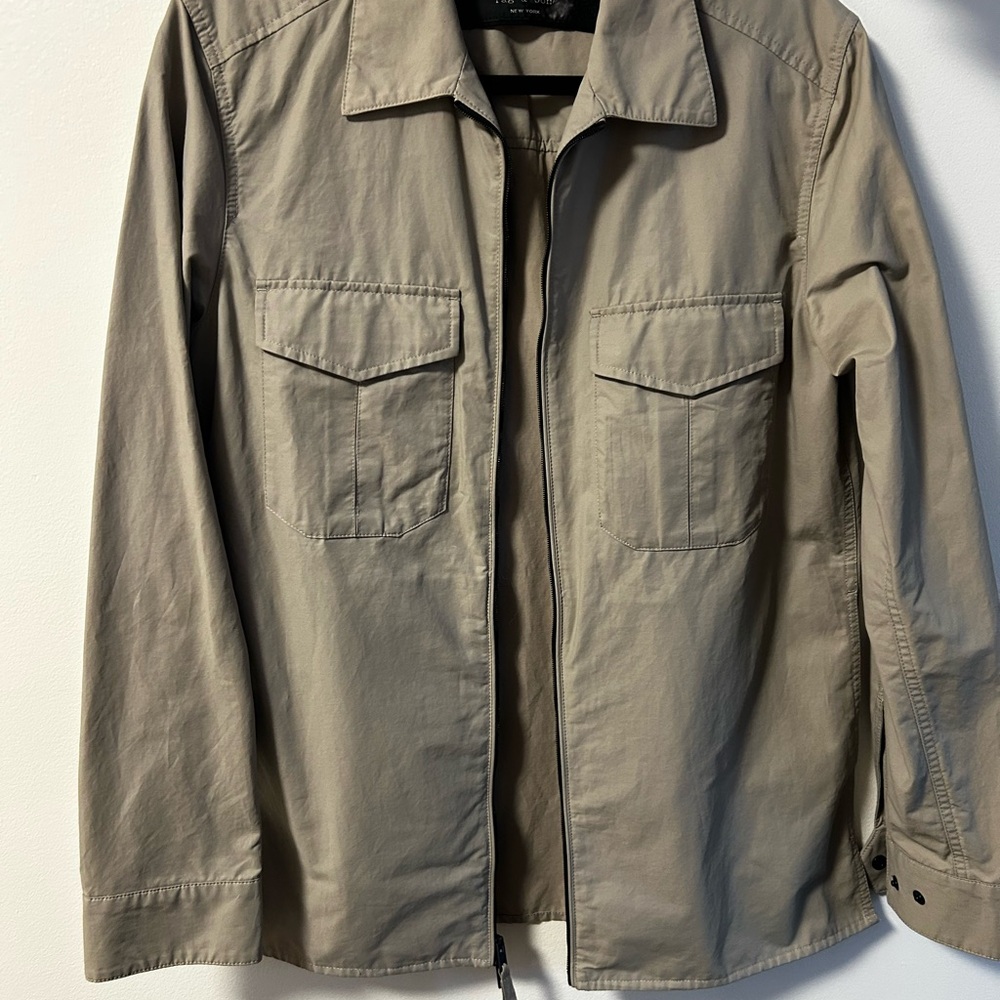 Rag & Bone Tan Lightweight Shirt Jacket